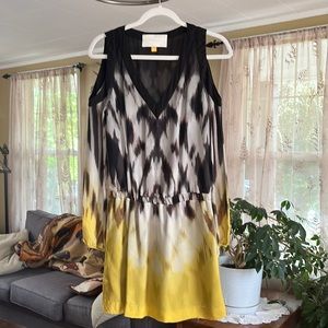 Leifsdottir open shoulder mini dress